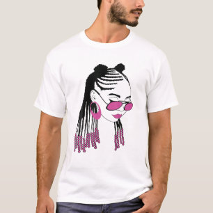 Melanin Princess Ladies African American Black Que T-Shirt