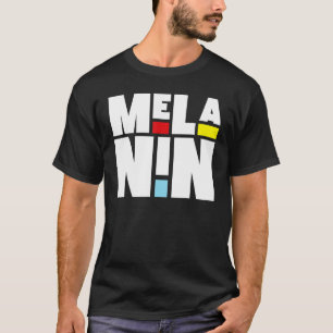 Melanin Proud Afro Black History Month Mens Womens T-Shirt