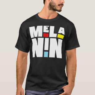 Melanin Proud Afro Black History Month Mens Womens T-Shirt