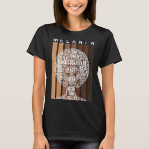 Melanin Queen African American Strong Black Natura T-Shirt