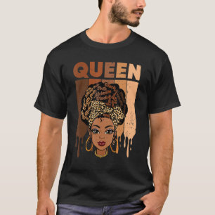 Melanin Queen African American Strong Black Natura T-Shirt