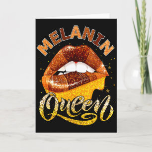 Melanin Queen African Woman Black History Month Pr Card