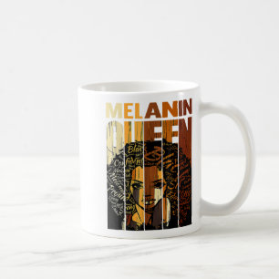 Melanin Queen Black History Month Afro African Pri Coffee Mug