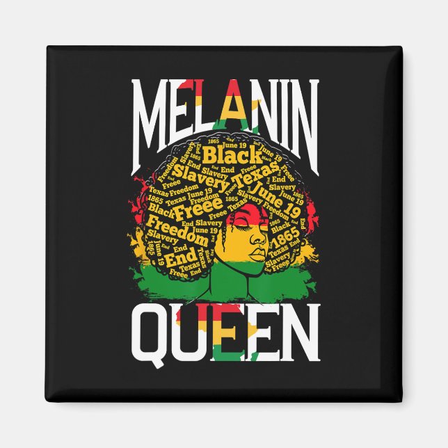 Melanin Queen Woman  Magnet (Front)