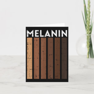 Melanin Shades Black Lives History African Pride B Card