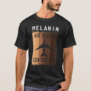 Melanin Shades Black Men Women Pride Air Traffic C T-Shirt