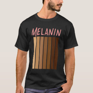 Melanin Shades Black Pride History Month Women Gir T-Shirt