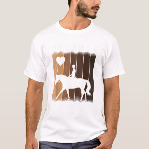 Melanin Shades Black Pride Men Women Equestrian Ho T-Shirt