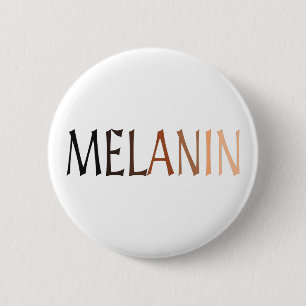 MELANIN Shades of Black 6 Cm Round Badge