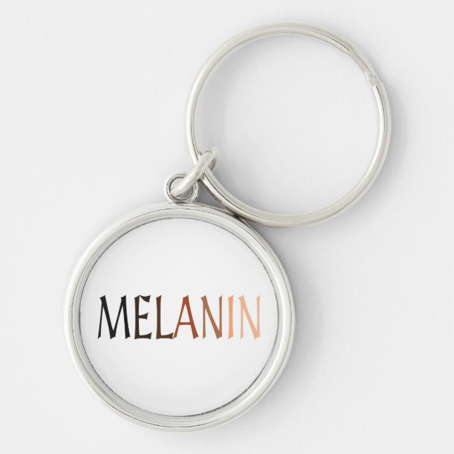 MELANIN Shades of Black Key Ring (Front)