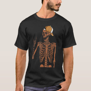 Melanin Skeleton Rock Hand Black History Month BLM T-Shirt