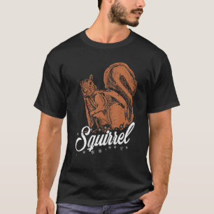 Melanin Squirrel Black History Month BLM Animals W T-Shirt