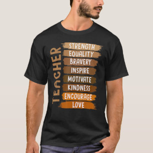 Melanin Teacher Black History Month African Black T-Shirt