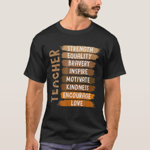 Melanin Teacher Black History Month African Black T-Shirt