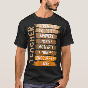 Melanin Teacher Black History Month T-Shirt