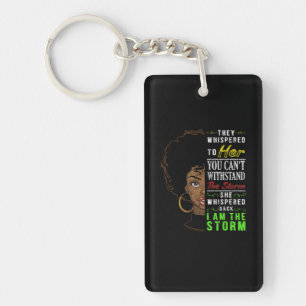 Melanin Women African American Pride Black History Key Ring