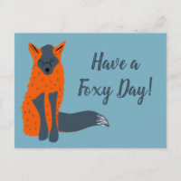 Melanistic Fox Animal Lovers Custom Message