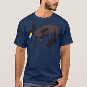 Melanistic Pride Axolotl Aroace T-Shirt