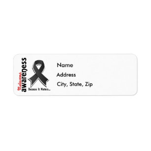 Melanoma Awareness 5 Return Address Label