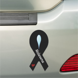 Melanoma Awareness Ribbon Car Magnet