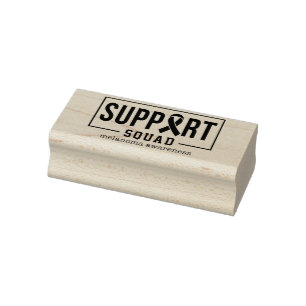 Melanoma Awareness Skin Cancer Support Squad Rubber Stamp