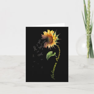Melanoma Awareness Sunflower Shirt Card