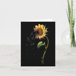 Melanoma Awareness Sunflower Shirt  Card