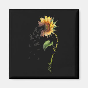 Melanoma Awareness Sunflower Shirt Magnet