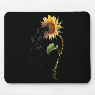Melanoma Awareness Sunflower Shirt Mouse Pad
