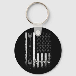 Melanoma Awareness Survivor Skin Cancer Key Ring