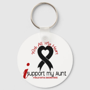 Melanoma I Support My Aunt Key Ring