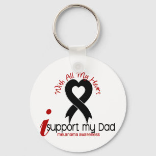 Melanoma I Support My Dad Key Ring