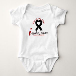 Melanoma I Support My Grandma Baby Bodysuit
