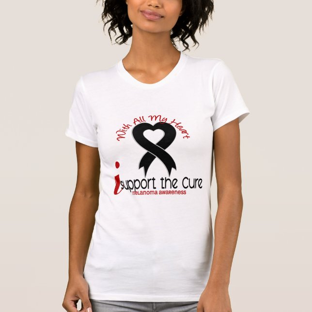 Melanoma I Support The Cure T-Shirt (Front)