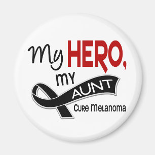Melanoma MY HERO MY AUNT 42 Magnet