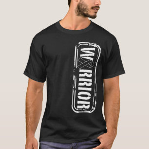Melanoma Skin Cancer Awareness Military Warrior T-Shirt