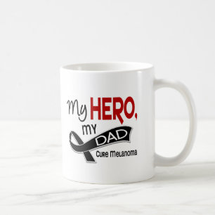 Melanoma Skin Cancer MY HERO MY DAD 42 Coffee Mug