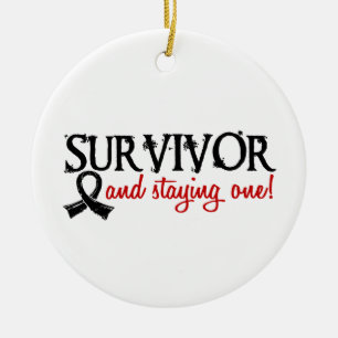 Melanoma Survivor 18 Ceramic Ornament