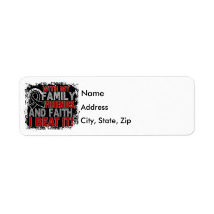 Melanoma Survivor Family Friends Faith Return Address Label