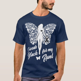 Melanoma Warrior Awareness Aunt T-Shirt