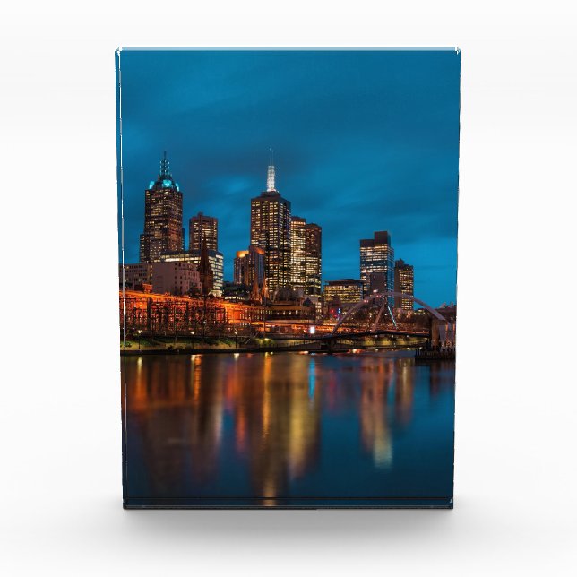 Melbourne at night photo block (Front)