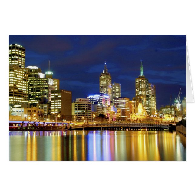 Melbourne, Australia. A nighttime view of the 2 (Front Horizontal)