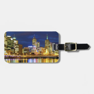 Melbourne, Australia. A nighttime view of the 2 Luggage Tag