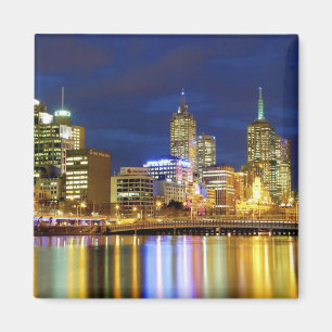 Melbourne, Australia. A nighttime view of the 2 Magnet