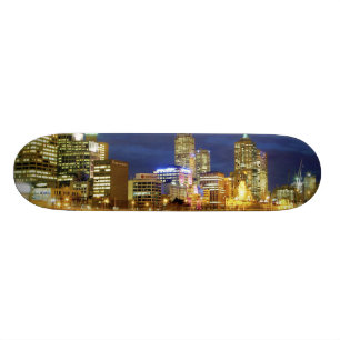 Melbourne, Australia. A nighttime view of the 2 Skateboard