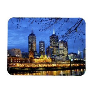 Melbourne, Australia. A nighttime view of the Magnet