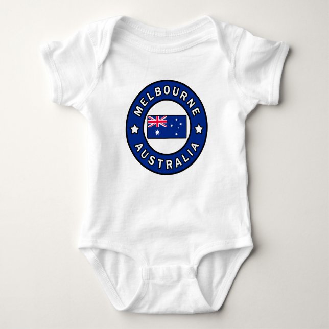 Melbourne Australia Baby Bodysuit (Front)