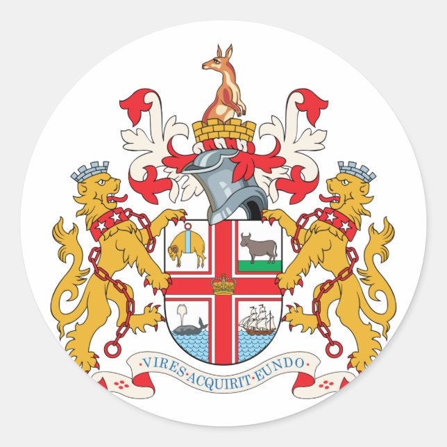 melbourne, Australia Classic Round Sticker (Front)