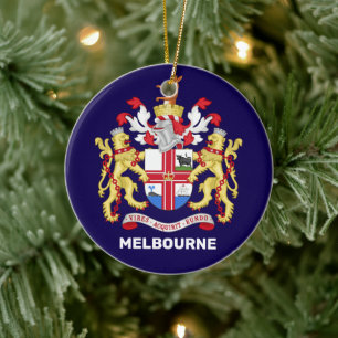 Melbourne, Australia - coat of arms Ceramic Ornament