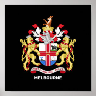 Melbourne, Australia - coat of arms Poster